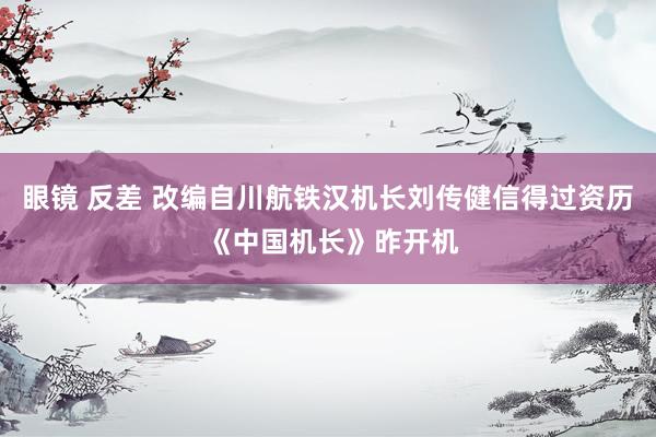 眼镜 反差 改编自川航铁汉机长刘传健信得过资历 《中国机长》昨开机
