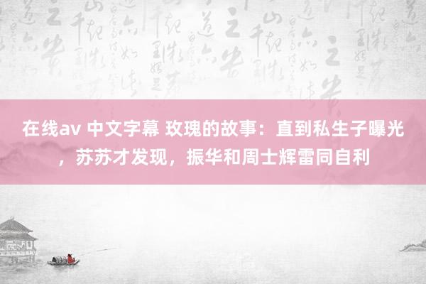 在线av 中文字幕 玫瑰的故事：直到私生子曝光，苏苏才发现，振华和周士辉雷同自利