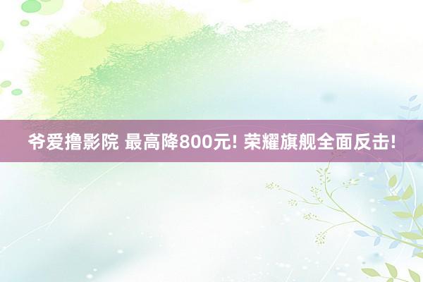 爷爱撸影院 最高降800元! 荣耀旗舰全面反击!